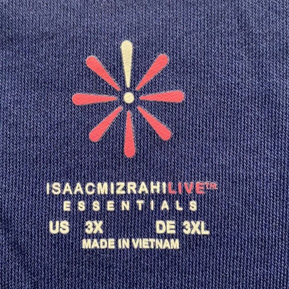 Like New Isaac Mizrahi Pima Cotton Tunic, size 3X - Picture 2 of 3